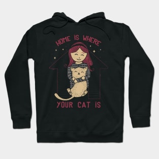Home Is Where Your Cat Is Hoodie